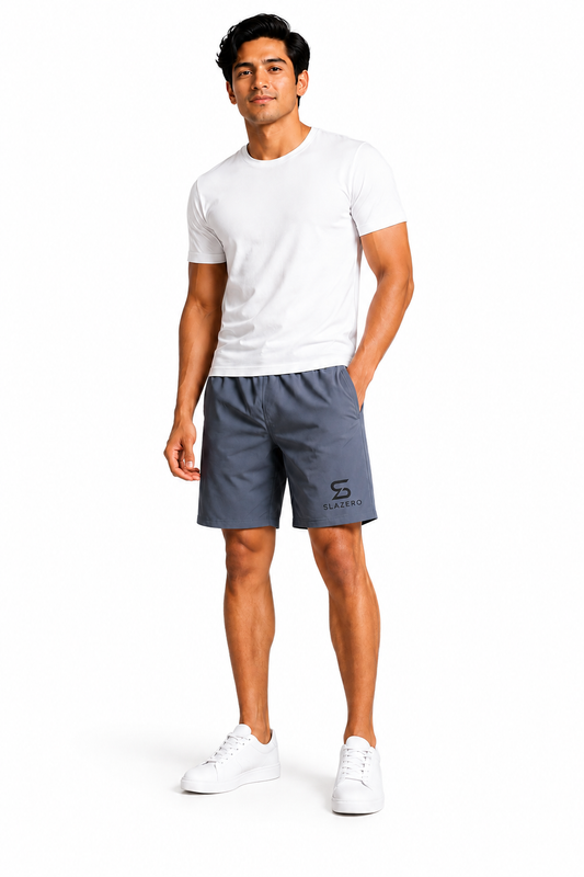 Slazero Men's Lightweight Performance Training Shorts Grey